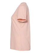 BELLA + CANVAS 6405CVC - Women's Relaxed Heather CVC V-Neck Tee - Heather Peach