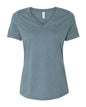 BELLA + CANVAS 6405CVC - Women's Relaxed Heather CVC V-Neck Tee - Heather Slate
