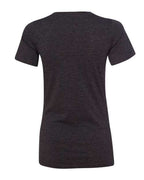 BELLA + CANVAS 6415 - Women's Relaxed Triblend V-Neck Tee - Charcoal Black Triblend