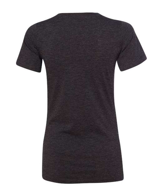 BELLA + CANVAS 6415 - Women's Relaxed Triblend V-Neck Tee - Charcoal Black Triblend