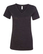BELLA + CANVAS 6415 - Women's Relaxed Triblend V-Neck Tee - Charcoal Black Triblend