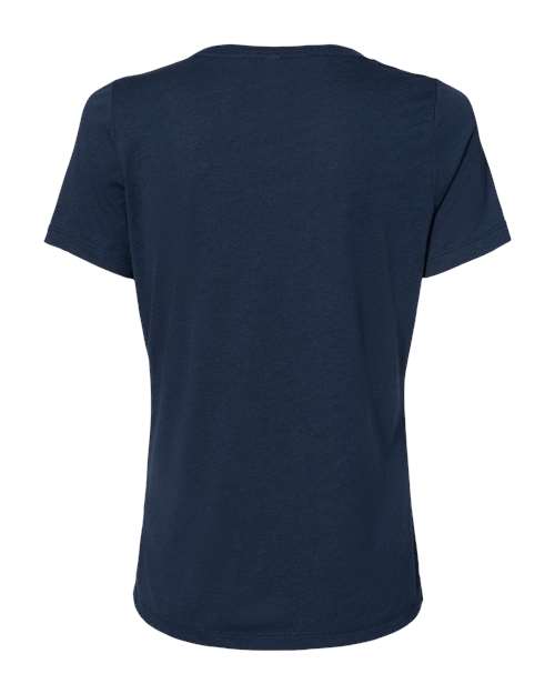 BELLA + CANVAS 6415 - Women's Relaxed Triblend V-Neck Tee - Solid Navy Triblend