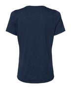 BELLA + CANVAS 6415 - Women's Relaxed Triblend V-Neck Tee - Solid Navy Triblend