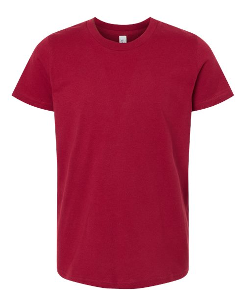 BELLA + CANVAS 3001Y - Youth Jersey Tee - Cardinal