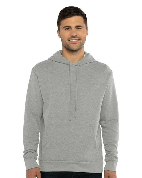 Next Level 9304 - Unisex Laguna Sueded Hoodie Sweatshirt - Heather Grey