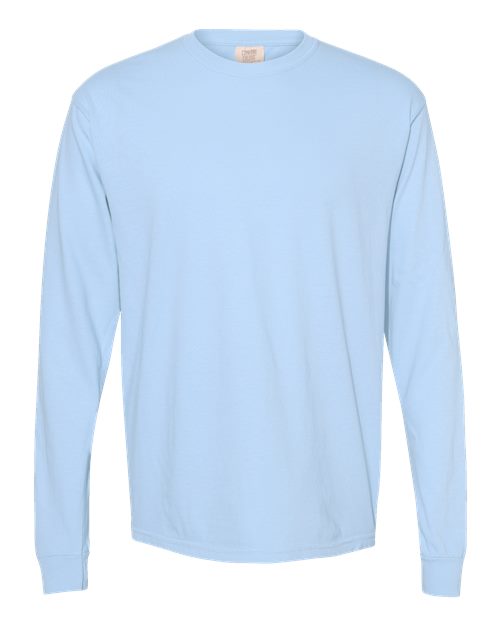 Comfort Colors 6014 - Unisex Garment-Dyed Heavyweight Long Sleeve T-Shirt - Hydrangea