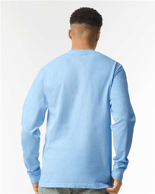 Comfort Colors 6014 - Unisex Garment-Dyed Heavyweight Long Sleeve T-Shirt - Hydrangea