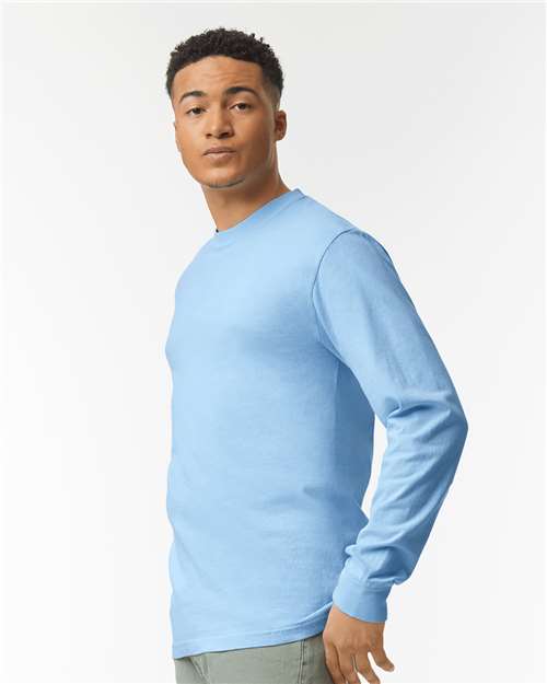 Comfort Colors 6014 - Unisex Garment-Dyed Heavyweight Long Sleeve T-Shirt - Hydrangea