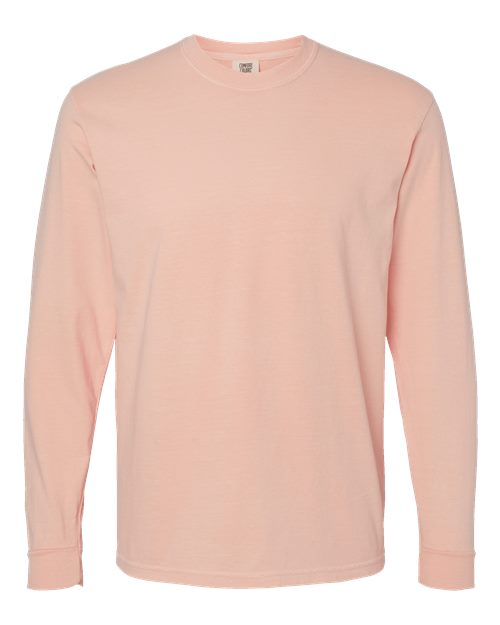 Comfort Colors 6014 - Unisex Garment-Dyed Heavyweight Long Sleeve T-Shirt - Peachy