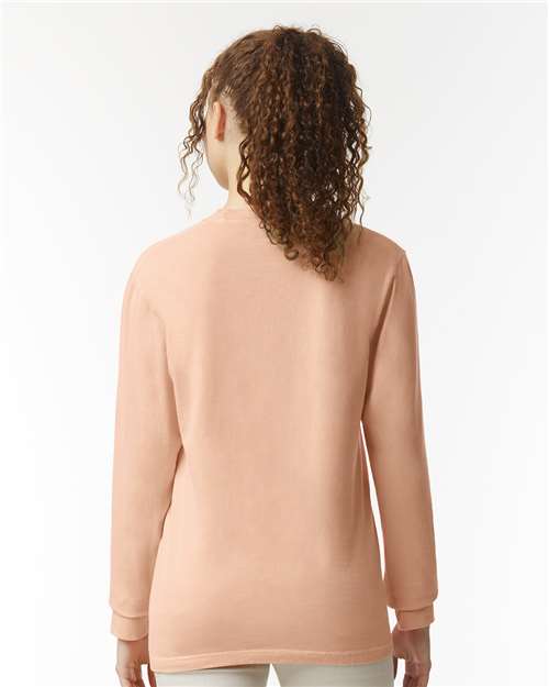 Comfort Colors 6014 - Unisex Garment-Dyed Heavyweight Long Sleeve T-Shirt - Peachy