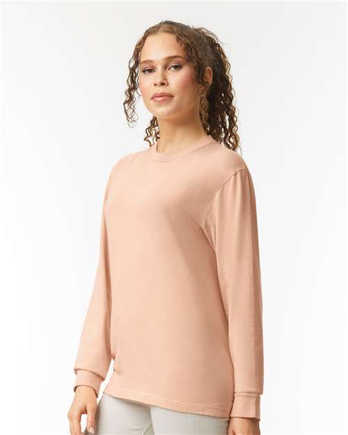 Comfort Colors 6014 - Unisex Garment-Dyed Heavyweight Long Sleeve T-Shirt - Peachy