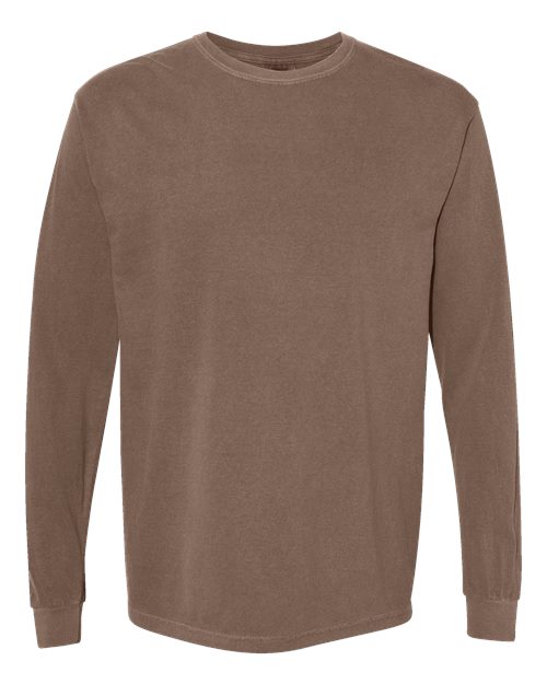 Comfort Colors 6014 - Unisex Garment-Dyed Heavyweight Long Sleeve T-Shirt - Espresso