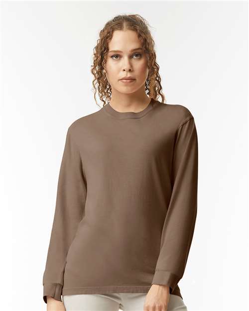 Comfort Colors 6014 - Unisex Garment-Dyed Heavyweight Long Sleeve T-Shirt - Espresso