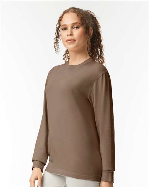 Comfort Colors 6014 - Unisex Garment-Dyed Heavyweight Long Sleeve T-Shirt - Espresso