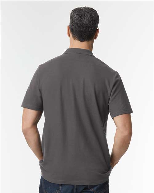 Gildan 64800 - Unisex Softstyle Pique Polo - Charcoal