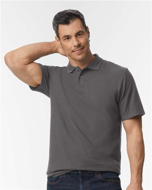 Gildan 64800 - Unisex Softstyle Pique Polo - Charcoal