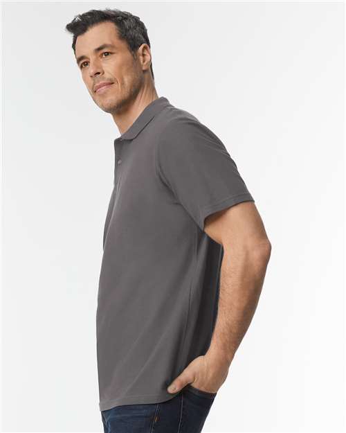 Gildan 64800 - Unisex Softstyle Pique Polo - Charcoal