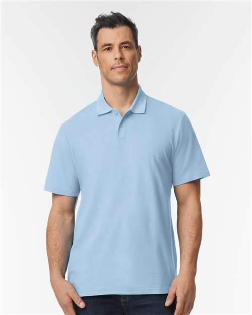 Gildan 64800 - Unisex Softstyle Pique Polo - Light Blue