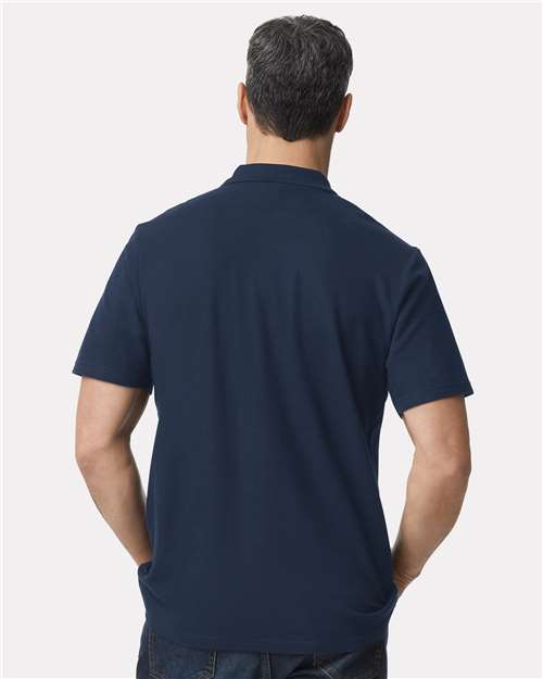 Gildan 64800 - Unisex Softstyle Pique Polo - Navy