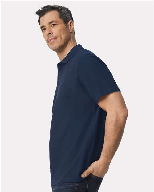 Gildan 64800 - Unisex Softstyle Pique Polo - Navy