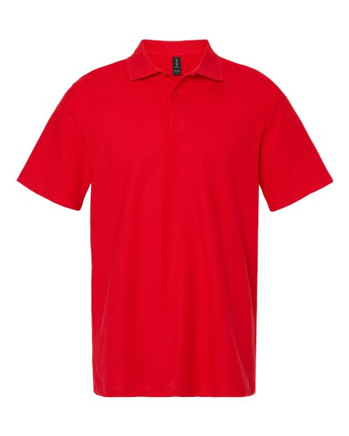 Gildan 64800 - Unisex Softstyle Pique Polo - Red