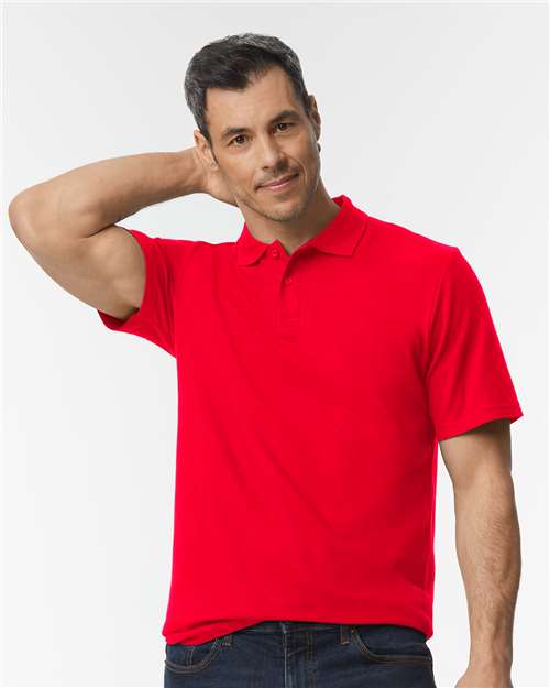 Gildan 64800 - Unisex Softstyle Pique Polo - Red