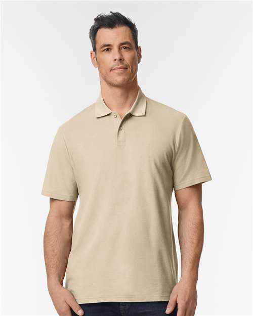 Gildan 64800 - Unisex Softstyle Pique Polo - Sand
