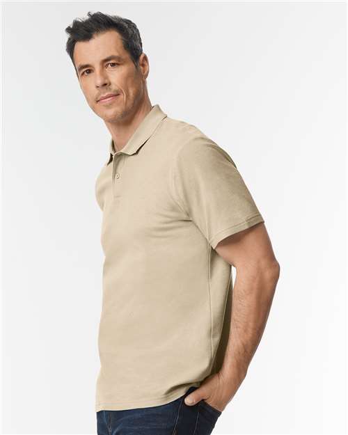 Gildan 64800 - Unisex Softstyle Pique Polo - Sand
