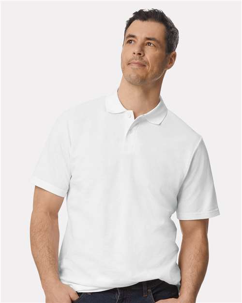 Gildan 64800 - Unisex Softstyle Pique Polo - White