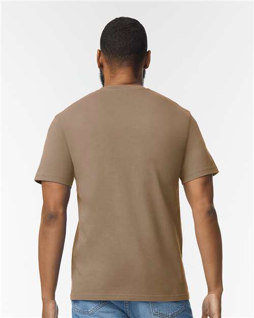 Gildan 65000 - Unisex Softstyle Midweight T-Shirt - Brown Savana