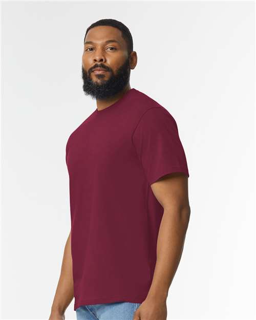 Gildan 65000 - Unisex Softstyle Midweight T-Shirt - Maroon