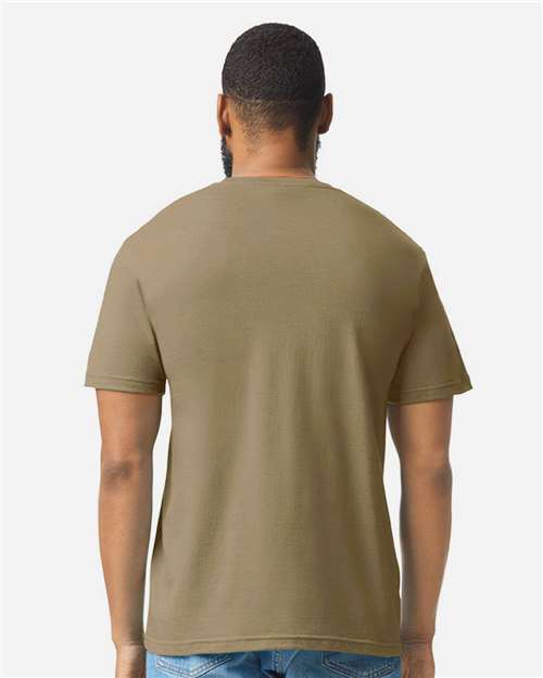 Gildan 64000CVC - Unisex Softstyle CVC T-Shirt - Dune Mist