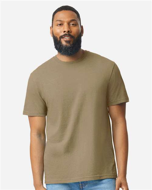 Gildan 64000CVC - Unisex Softstyle CVC T-Shirt - Dune Mist