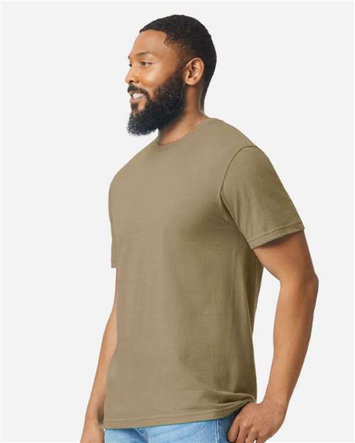 Gildan 64000CVC - Unisex Softstyle CVC T-Shirt - Dune Mist