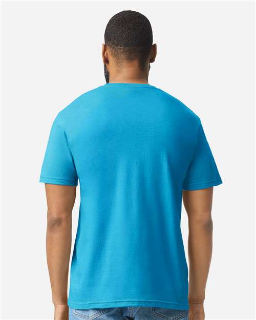 Gildan 64000CVC - Unisex Softstyle CVC T-Shirt - Caribbean Mist