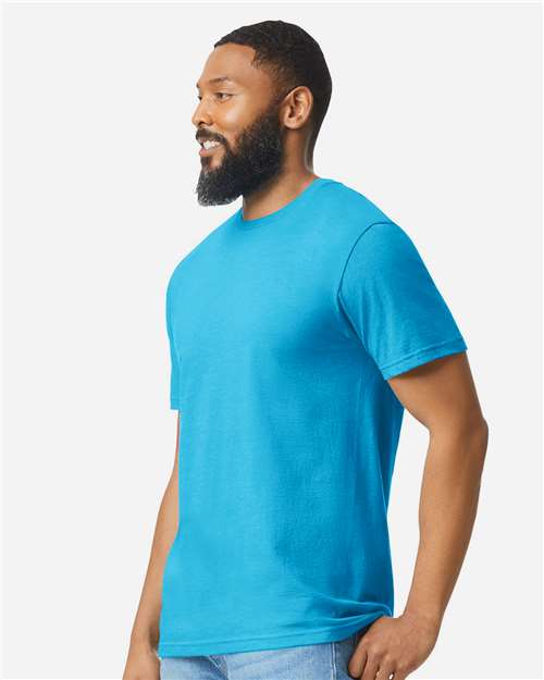 Gildan 64000CVC - Unisex Softstyle CVC T-Shirt - Caribbean Mist