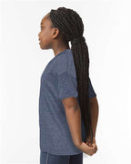Gildan 64000B - Youth Softstyle T-Shirt - Heather Navy