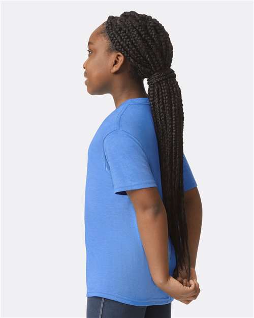 Gildan 64000B - Youth Softstyle T-Shirt - Heather Royal