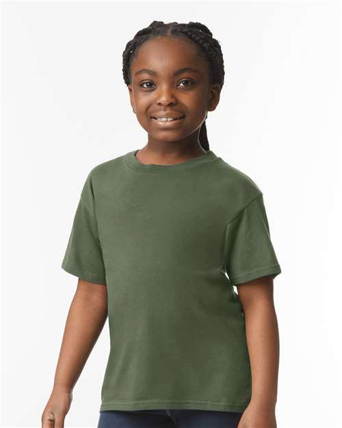 Gildan 64000B - Youth Softstyle T-Shirt - Military Green