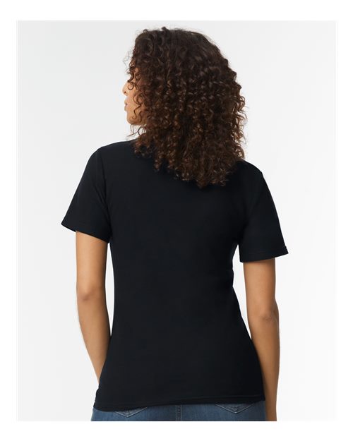 Gildan 64800L - Women's Softstyle Pique Polo - Black