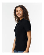 Gildan 64800L - Women's Softstyle Pique Polo - Black