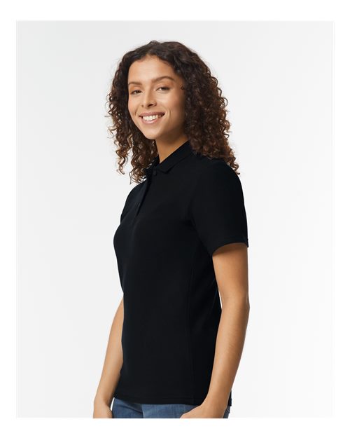 Gildan 64800L - Women's Softstyle Pique Polo - Black