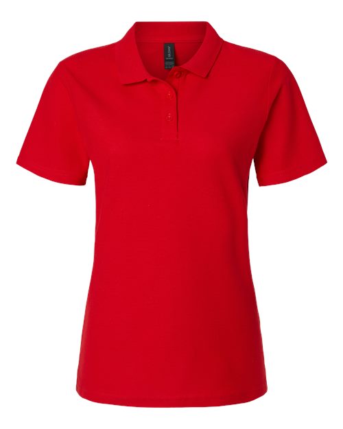 Gildan 64800L - Women's Softstyle Pique Polo - Red