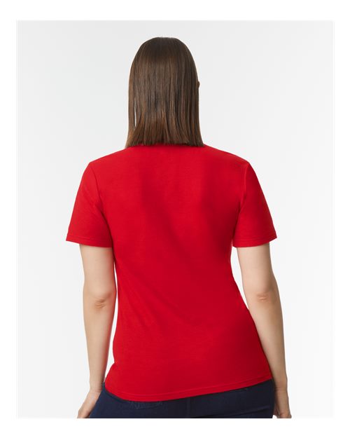 Gildan 64800L - Women's Softstyle Pique Polo - Red
