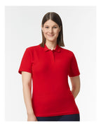 Gildan 64800L - Women's Softstyle Pique Polo - Red