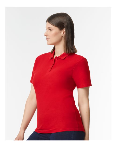 Gildan 64800L - Women's Softstyle Pique Polo - Red