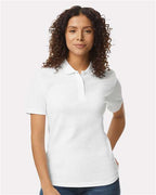 Gildan 64800L - Women's Softstyle Pique Polo - White