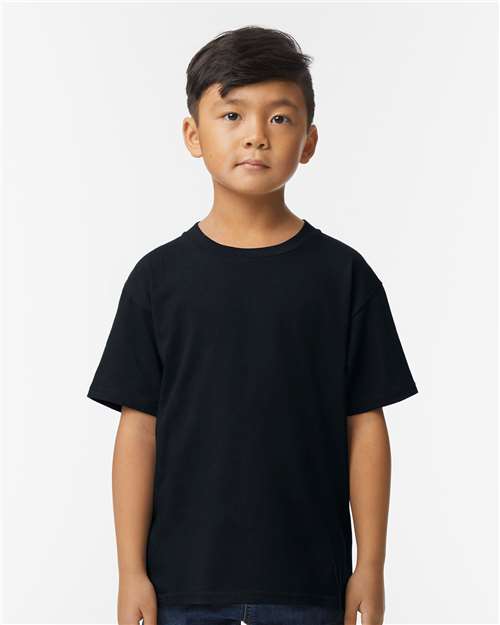 Gildan 65000B - Youth Softstyle Midweight T-Shirt - Pitch Black