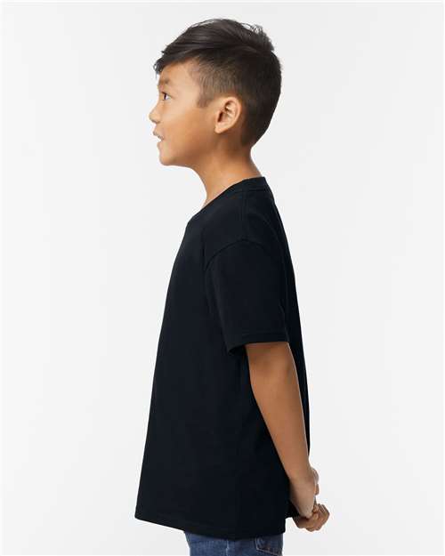 Gildan 65000B - Youth Softstyle Midweight T-Shirt - Pitch Black