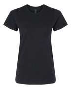 Gildan 65000L — Women's Softstyle® Midweight T-Shirt — Pitch Black (flat)